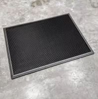 Gumová dezinfekční rohož (vana) na boty, obuv, podrážky FLOMA SD-02 - délka 81 cm, šířka 61 cm, výška 1,9 cm