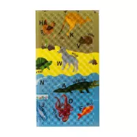 Pěnová skládací dětská hrací podložka Casmatino ABC Animals - délka 200 cm, šířka 140 cm, výška 1 cm F