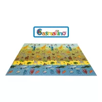 Pěnová skládací dětská hrací podložka Casmatino ABC Animals - délka 200 cm, šířka 140 cm, výška 1 cm F
