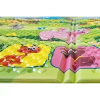 Pěnová skládací dětská hrací podložka Casmatino Piggy - délka 200 cm, šířka 140 cm, výška 1 cm F