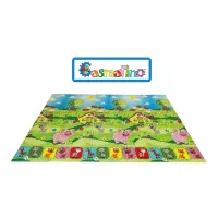 Pěnová skládací dětská hrací podložka Casmatino Piggy - délka 200 cm, šířka 140 cm, výška 1 cm F