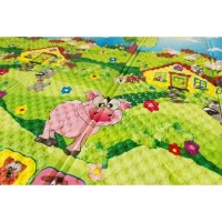 Pěnová skládací dětská hrací podložka Casmatino Piggy - délka 200 cm, šířka 140 cm, výška 1 cm F