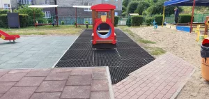 Gumová certifikovaná zatravňovací rohož FLOMA FlexMat - délka 100 cm, šířka 150 cm, výška 2,3 cm