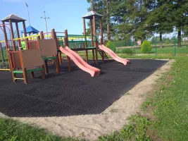 Gumová certifikovaná zatravňovací rohož FLOMA FlexMat - délka 100 cm, šířka 150 cm, výška 2,3 cm