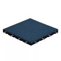 Modrá gumová certifikovaná dopadová dlažba FLOMA ProF - 50 x 50 x 6 cm