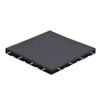 Šedá gumová certifikovaná dopadová dlažba FLOMA ProF - 50 x 50 x 6 cm