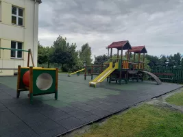 Šedá gumová certifikovaná dopadová dlažba FLOMA ProF - délka 50 cm, šířka 50 cm, výška 5 cm