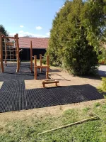 Gumová certifikovaná zatravňovací rohož FLOMA FlexMat - délka 100 cm, šířka 150 cm, výška 2,3 cm