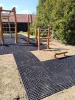 Gumová certifikovaná zatravňovací rohož FLOMA FlexMat - délka 100 cm, šířka 150 cm, výška 2,3 cm