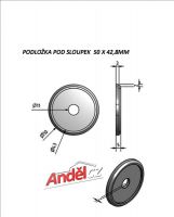 PODLOŽKA pod sloupek 50x42,4