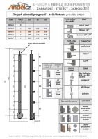 SLOUPEK zábradlí pro galerii - boční kotvení