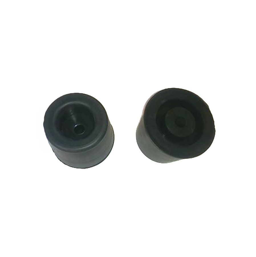 Černý gumový kónický doraz s dírou pro šroub FLOMA - průměr 7 cm, výška 5 cm