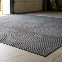 Černá textilní extra odolná vstupní rohož pro vysokozdvižné vozíky FLOMA Lift Truck - délka 115 cm, šířka 180 cm, výška 1 cm