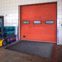 Černá textilní extra odolná vstupní rohož pro vysokozdvižné vozíky FLOMA Lift Truck - délka 115 cm, šířka 180 cm, výška 1 cm
