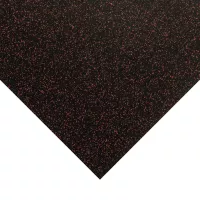 Černo-červená gumová podlahová deska (role) FLOMA FitFlo SM1050 - 10 m x 125 cm x 1 cm