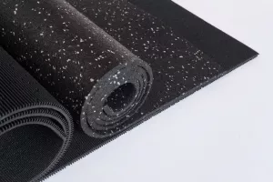 Černo-šedá gumová podlahová deska (role) FLOMA FitFlo SM1050 - délka 10 m, šířka 125 cm, výška 1,2 cm