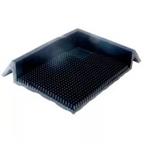 Gumová dezinfekční rohož (vana) na boty, obuv, podrážky FLOMA SD30 - délka 81 cm, šířka 98 cm, výška 4,7 cm