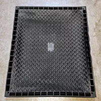 Gumová dezinfekční rohož (vana) na boty, obuv, podrážky FLOMA SD30 - délka 81 cm, šířka 98 cm, výška 4,7 cm