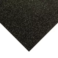 Černo-žlutá gumová podlahová deska (role) FLOMA FitFlo SM1050 - 10 m x 125 cm x 0,8 cm