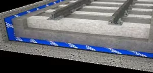Antivibrační tlumicí rohož (deska) do stavebních základů FLOMA AvePad - délka 200 cm, šířka 100 cm, výška 1,5 cm