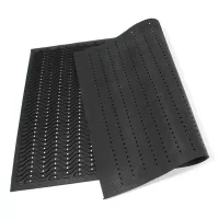 Gumová čisticí vstupní rohož FLOMA Waves - délka 60 cm, šířka 90 cm, výška 1,5 cm