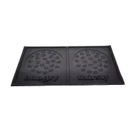 Gumová podložka pod misky pro psy, kočky FLOMA BowlMat - délka 35 cm, šířka 61 cm, výška 1 cm