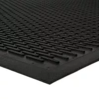 Gumová protiúnavová protiskluzová rohož FLOMA Scraper - délka 60 cm, šířka 90 cm, výška 0,6 cm