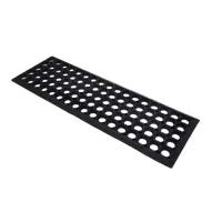 Gumová schodová rohož FLOMA HoneyStep - délka 25 cm, šířka 75 cm, výška 1,6 cm