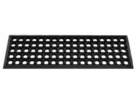 Gumová schodová rohož FLOMA HoneyStep - 25 x 75 x 1,6 cm
