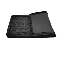 Gumový odkapávač na boty FLOMA Criss Cross - délka 40 cm, šířka 80 cm, výška 2,5 cm