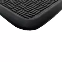 Gumový odkapávač na boty FLOMA Criss Cross - délka 40 cm, šířka 80 cm, výška 2,5 cm