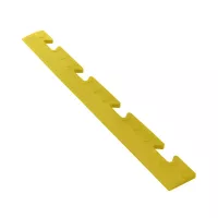 Žlutý plastový PVC nájezd "samice" pro dlažby Tenax (bubbles) - délka 48 cm, šířka 5,1 cm, výška 0,8 cm