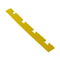 Žlutý plastový PVC nájezd "samice" pro dlažby Tenax (diamant) - délka 48 cm, šířka 5,1 cm, výška 0,8 cm