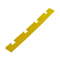 Žlutý plastový PVC nájezd "samice" pro dlažby Tenax (diamant) - délka 48 cm, šířka 5,1 cm, výška 0,8 cm