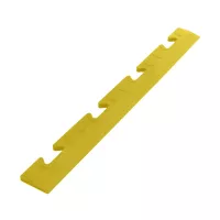 Žlutý plastový PVC nájezd "samice" pro dlažby Tenax (bubbles) - délka 48 cm, šířka 5,1 cm, výška 0,8 cm
