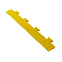 Žlutý plastový PVC nájezd "samec" pro dlažby Tenax (bubbles) - délka 48 cm, šířka 7 cm, výška 0,8 cm