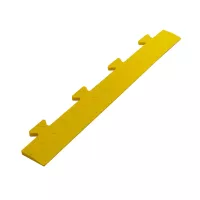 Žlutý plastový PVC nájezd "samec" pro dlažby Tenax (bubbles) - délka 48 cm, šířka 7 cm, výška 0,8 cm