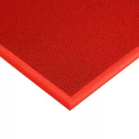 Červená textilní vstupní rohož FLOMA Perla - délka 100 cm, šířka 200 cm, výška 1,1 cm