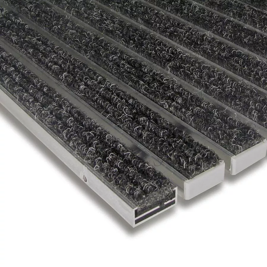 Textilní hliníková vstupní rohož FLOMA Alu Standard (Bfl-S1) - délka 150 cm, šířka 100 cm, výška 1,7 cm