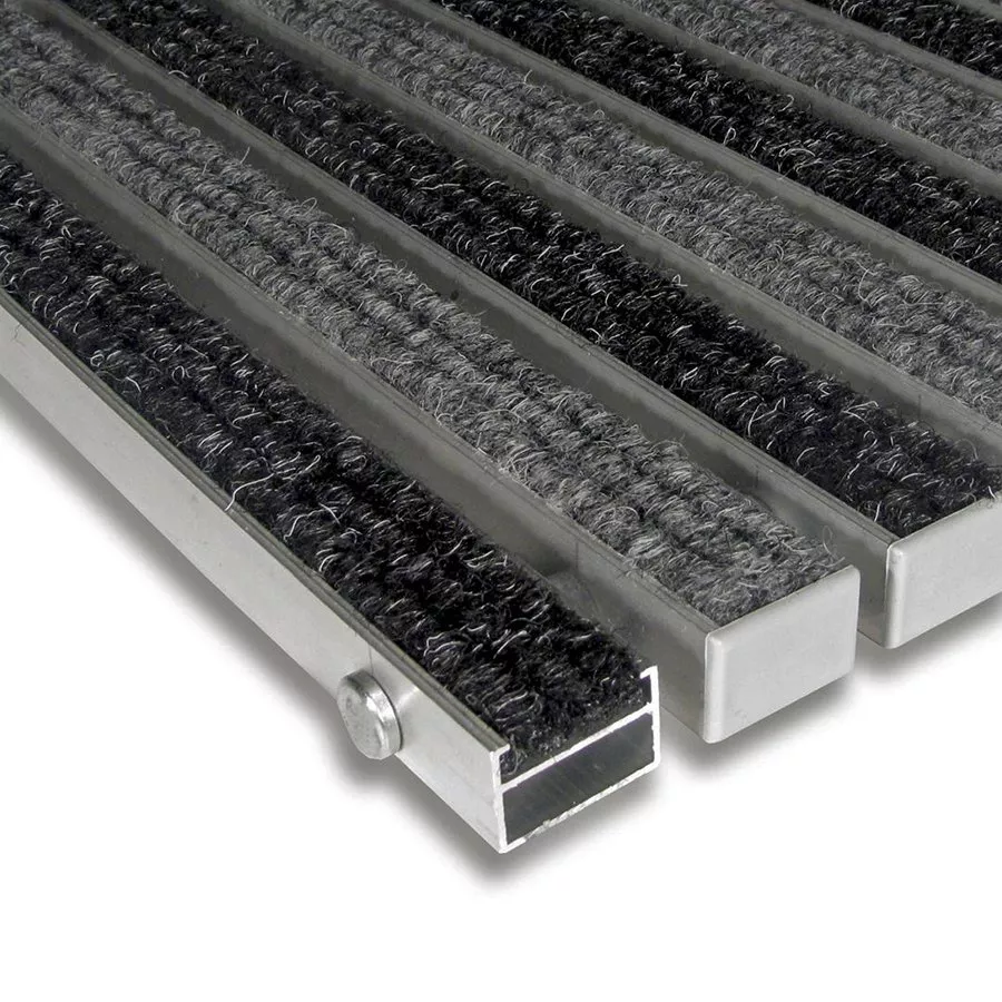 Textilní hliníková vstupní rohož FLOMA Alu Standard (Bfl-S1) - délka 100 cm, šířka 150 cm, výška 2,2 cm