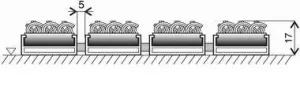 Textilní hliníková vstupní rohož FLOMA Alu Standard (Bfl-S1) - délka 80 cm, šířka 120 cm, výška 1,7 cm