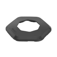 Černá plastová (PVC) zátěžová základna pro dopravní kužely FLOMA - 1,7 kg - 28 cm
