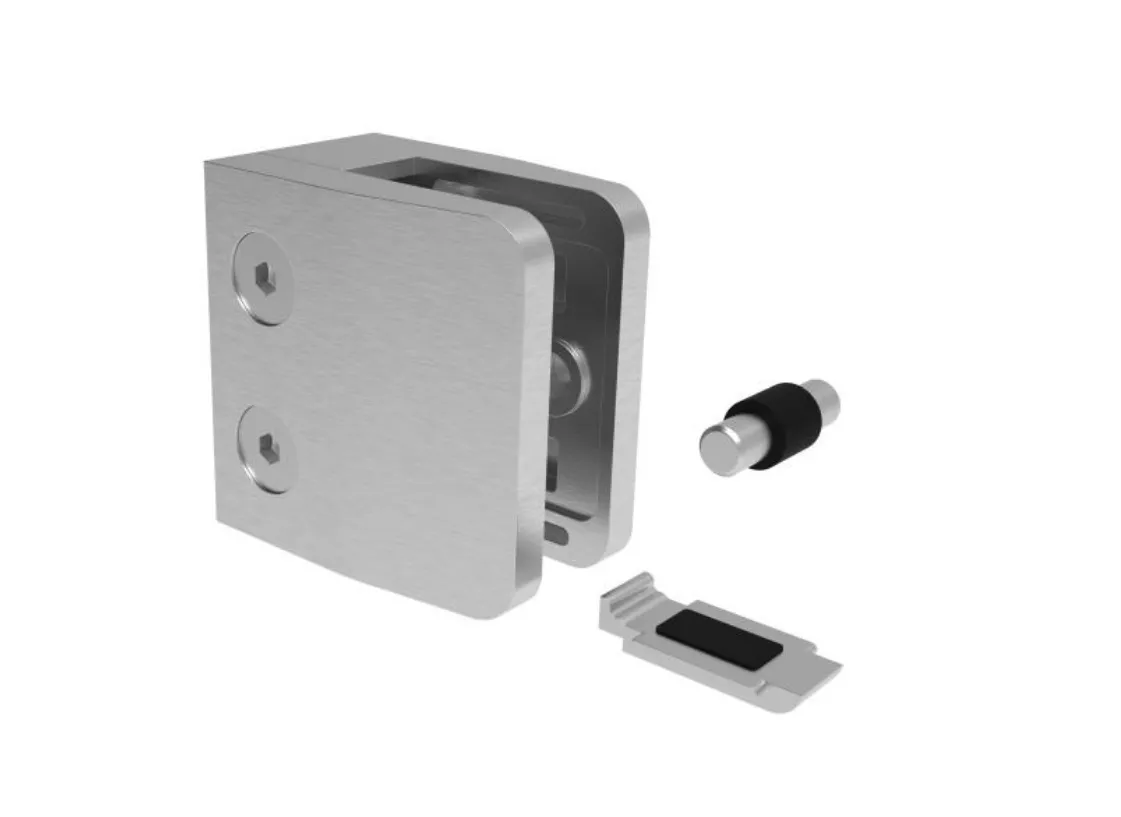 Držák skla HRANATÝ plochý 52x52 m26 Držák skla HRANATÝ plochý 52x52 m26