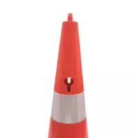 Oranžový plastový (PE) dopravní reflexní kužel FLOMA RC92 - 2,2 kg - průměr 38 cm, výška 90 cm