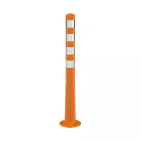 Oranžový plastový (PE) samonarovnávací reflexní sloupek FLOMA - 20 x 100 cm