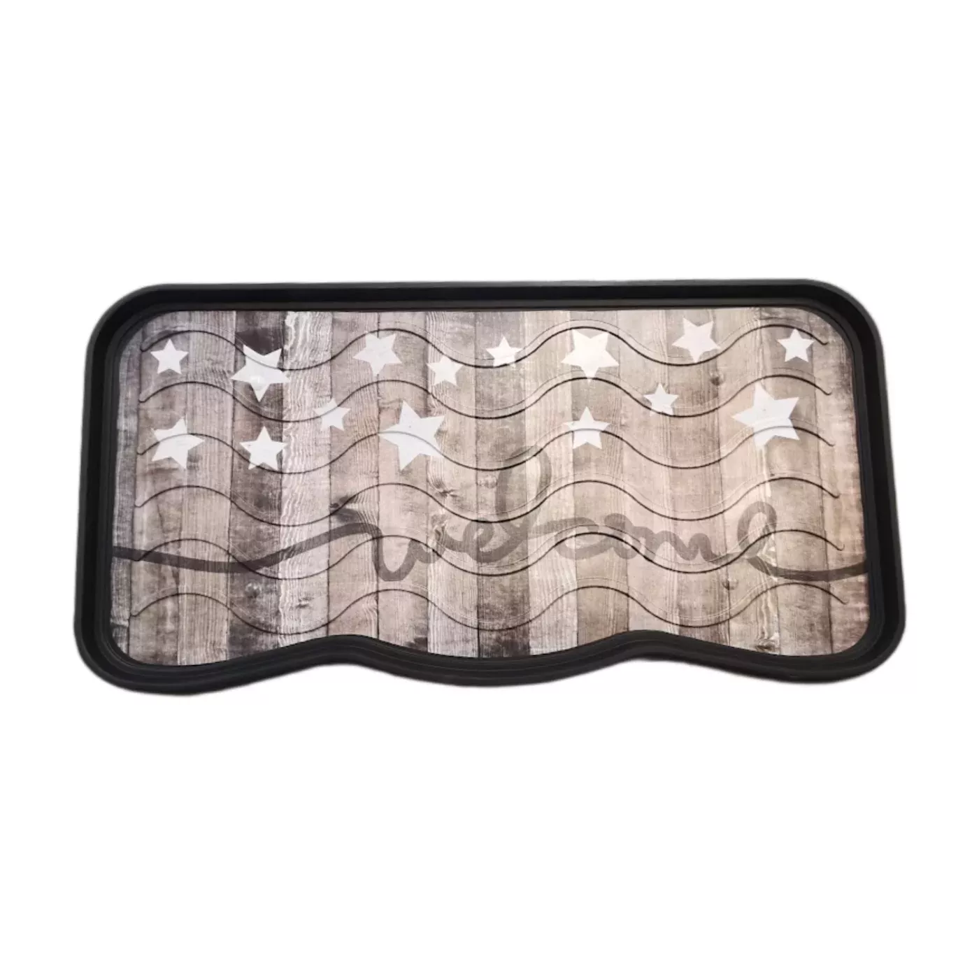 Plastový odkapávač na boty FLOMA STARS - délka 38 cm, šířka 75 cm, výška 2,1 cm