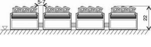 Textilní hliníková vstupní rohož FLOMA Alu Standard - délka 80 cm, šířka 120 cm, výška 2,2 cm