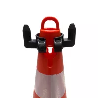 Černý plastový (PPC) úchyt pro připojení řetězů FLOMA - průměr 6,3 cm