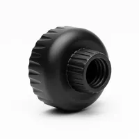 Černý plastový (PPC) držák FLOMA - průměr 8 cm, výška 6,6 cm