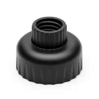 Černé plastové víčko FLOMA - 8 x 6,6 cm